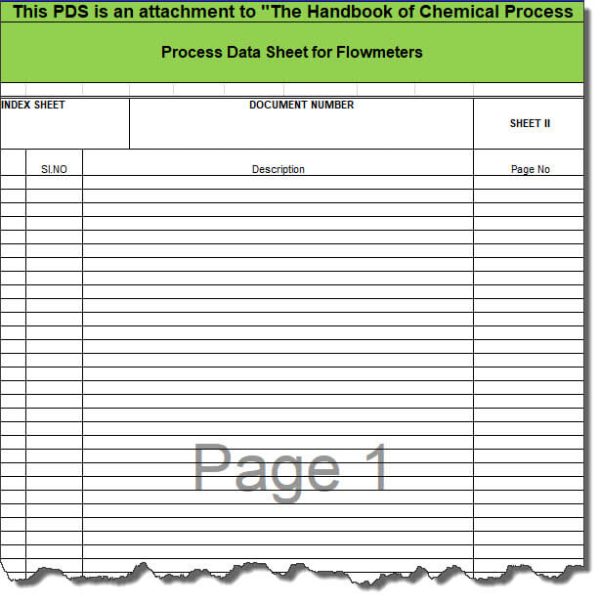 Blank Process Datasheet for Flowmeter IPDS - Download